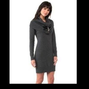 Michael Kors buckle cowl sweater dress size S